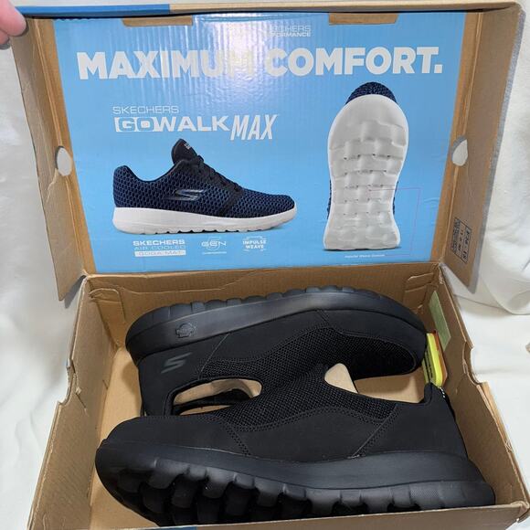 Skechers Performance Go Walk Max Air Cooled Goga Mat Men's Sz 7W - Picture 2 of 7